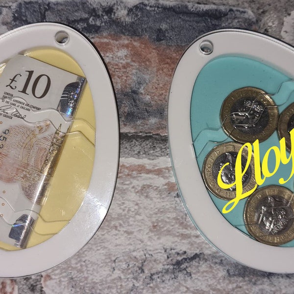 Easter Egg Money Holder, Personalised Gift, Egg Alternative, Custom, Coin Holder