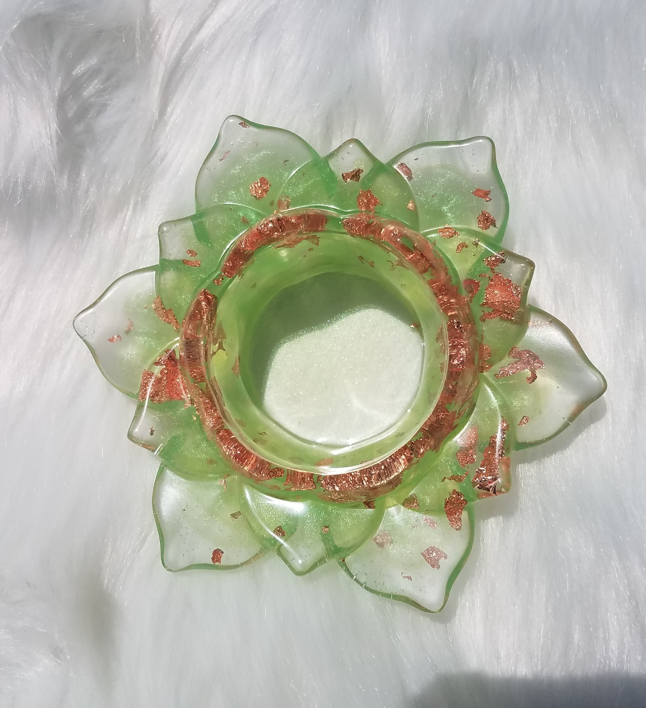 Custom Resin Flower Candle Holder Etsy