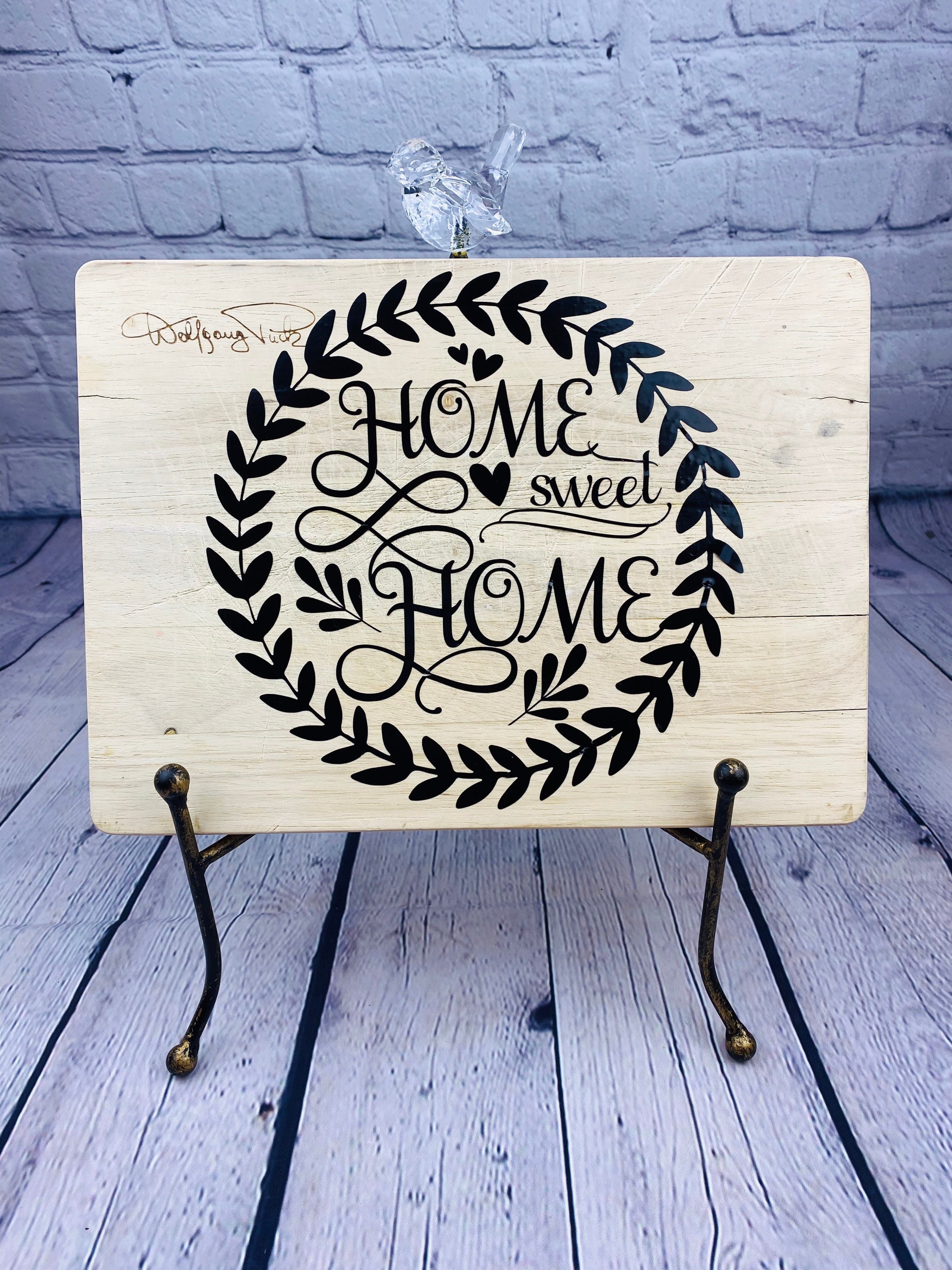 Home sweet home wood cutting board Etsy