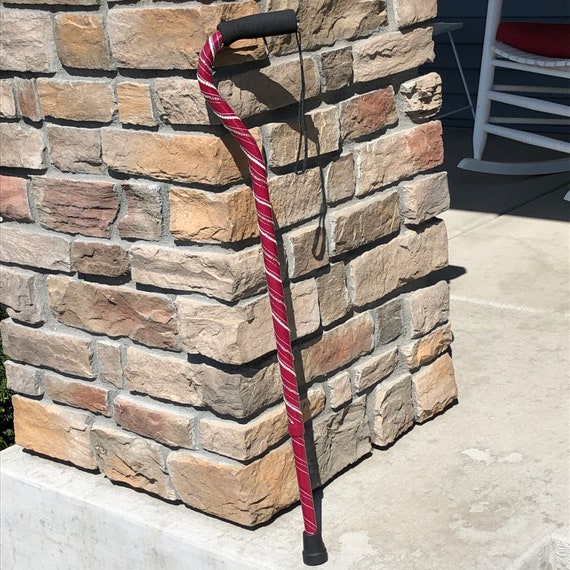 Must See Adjustable Candy Cane Walking Cane HandRhinestoned Etsy