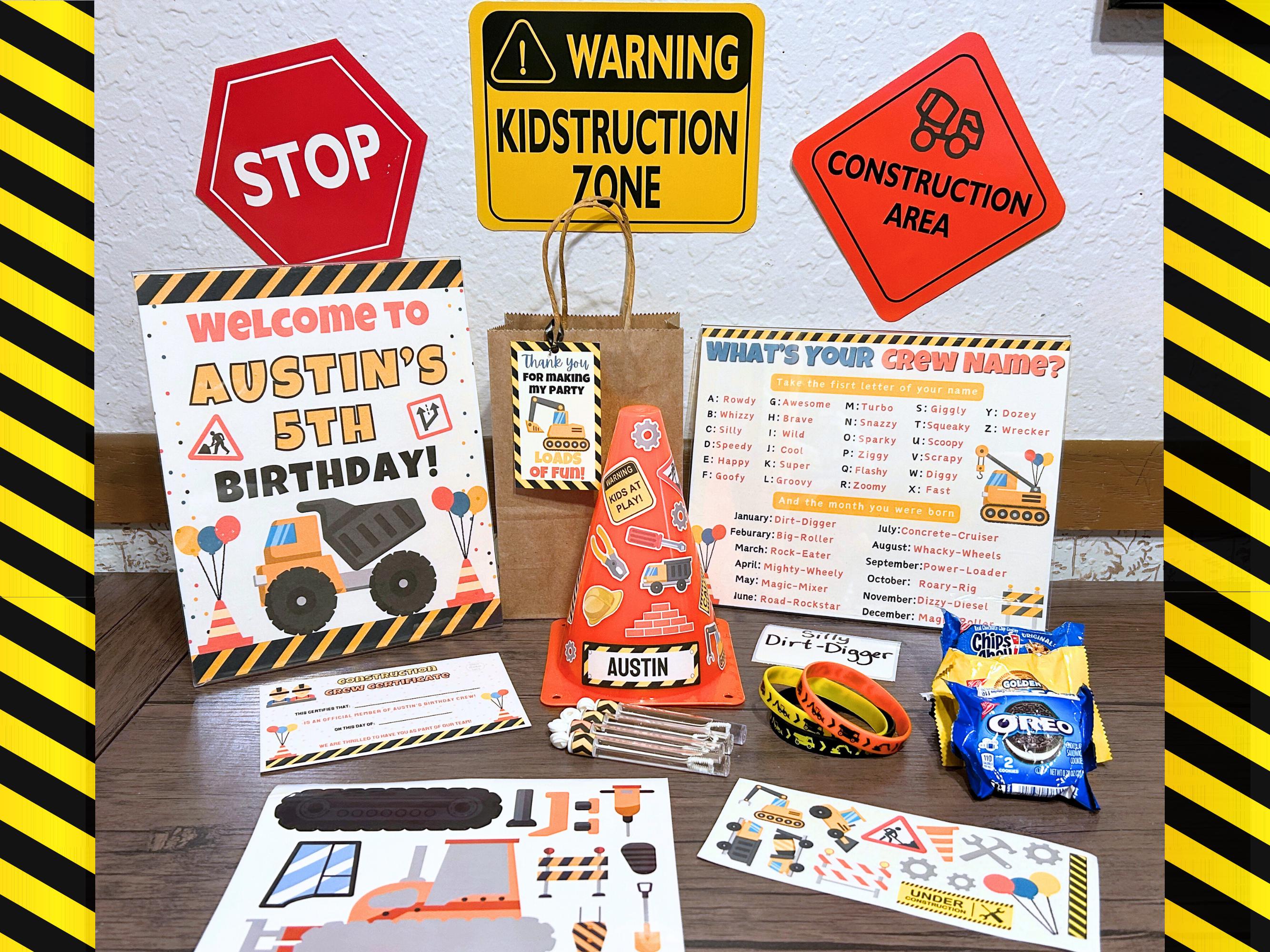 45-Piece Construction Balloon Set - 12 Inch Party Decor For Kids Construction Theme - View #13
