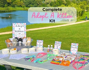 Adopt A Kitten Party, Adopt A Pet Birthday Party Girl, Adopt A Kitty, Cat Party Favors, Cat Birthday Decorations, Cat Birthday Shirt Girl