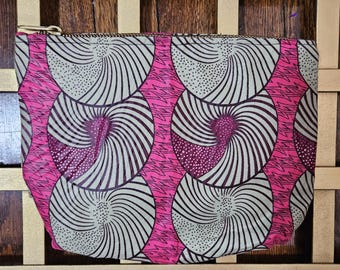 Jola House Cosmetic with African Fabric, Handmade in Liberia