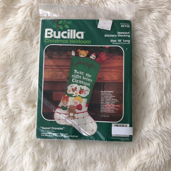 Bucilla Night Before Christmas Personalizable Stocking Kit #82138