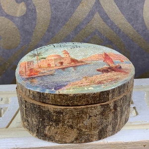Vintage - wooden handmade jewelry box - trinket box - wooden jewelry box - unique handmade souvenir