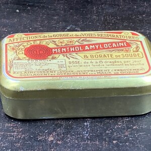 Vintage Tin Box - Menthol - Amylocaine