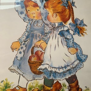 Póster de papel grande - Póster retro - Póster vintage para habitación de niña - Póster infantil - Estilo Sarah Kay