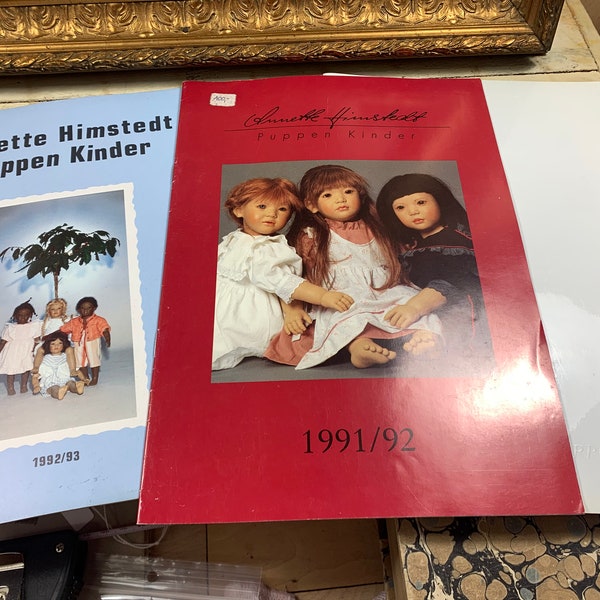 Annette Himstedt - Katalog - Puppenkinder - Heft 1991/1992 und 1992/1993 - Sigikid Kunstpoppen - hervorragender Zustand