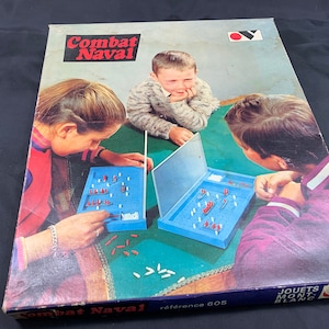 Vintage-Spielbox – Combat Naval – in gutem Zustand