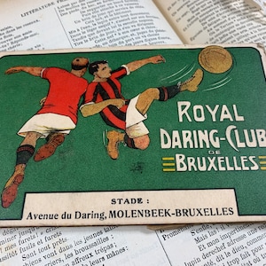 R.Daring club Molenbeek - A vintage souvenir booklet - Royal Daring-Club de Bruxelles - vintage collectible cards