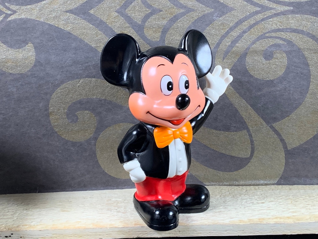 Rare Vintage Walt Disney Money Box Micky Mouse Money Box Made in Korea