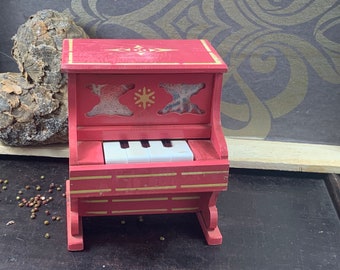 Nice rare vintage wooden piano - in good condition