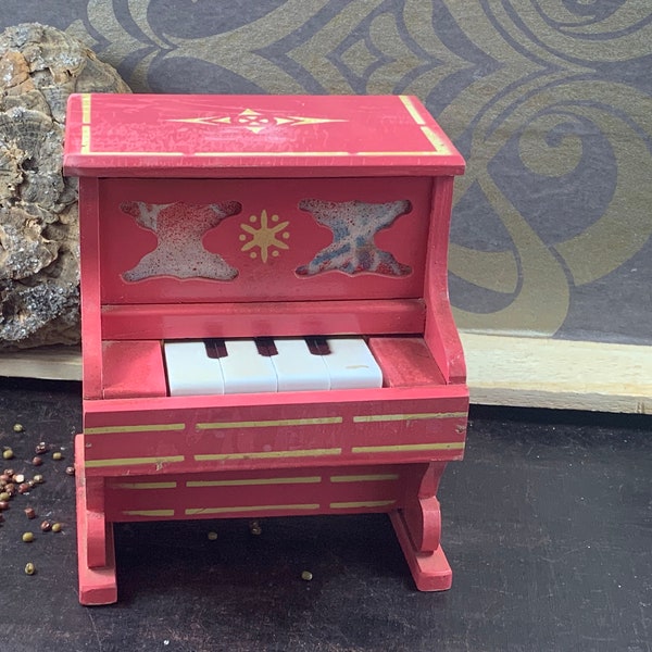 Nice rare vintage wooden piano - in good condition