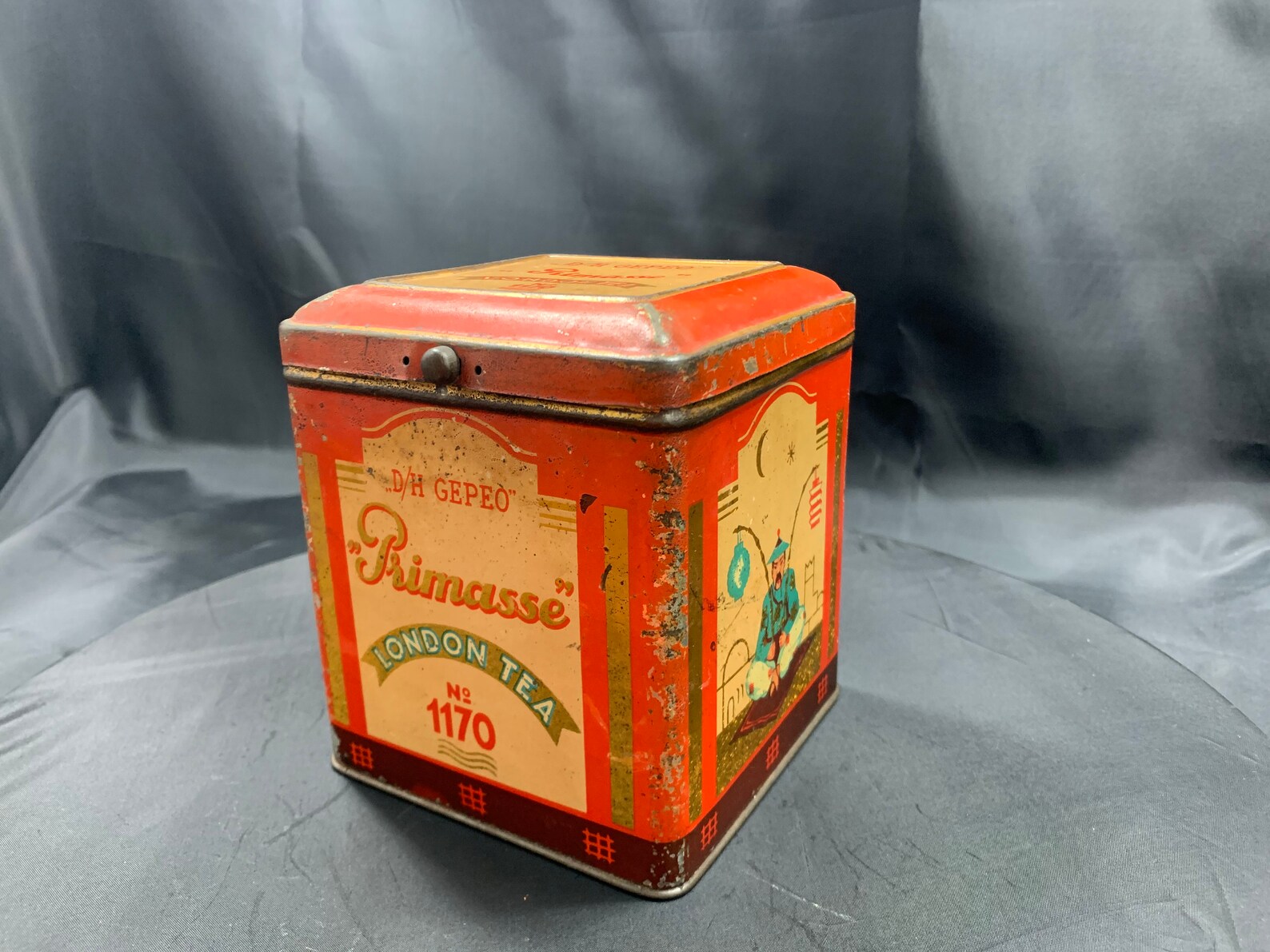 Vintage Metal Tin Tea Box Primasse London Tea Stock Box Etsy