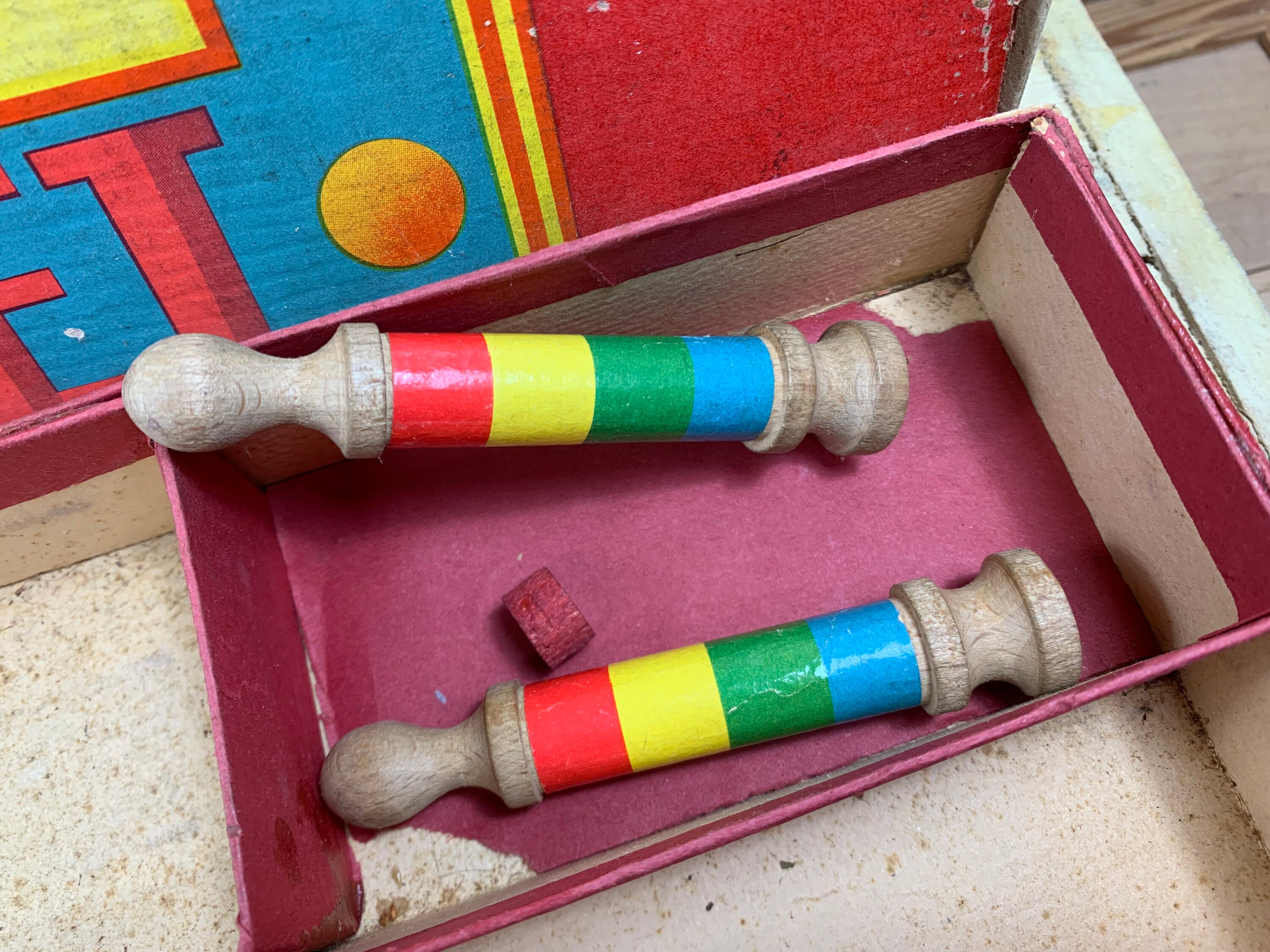 Vintage Game Croguet Table Croquet Wooden Board Game Etsy