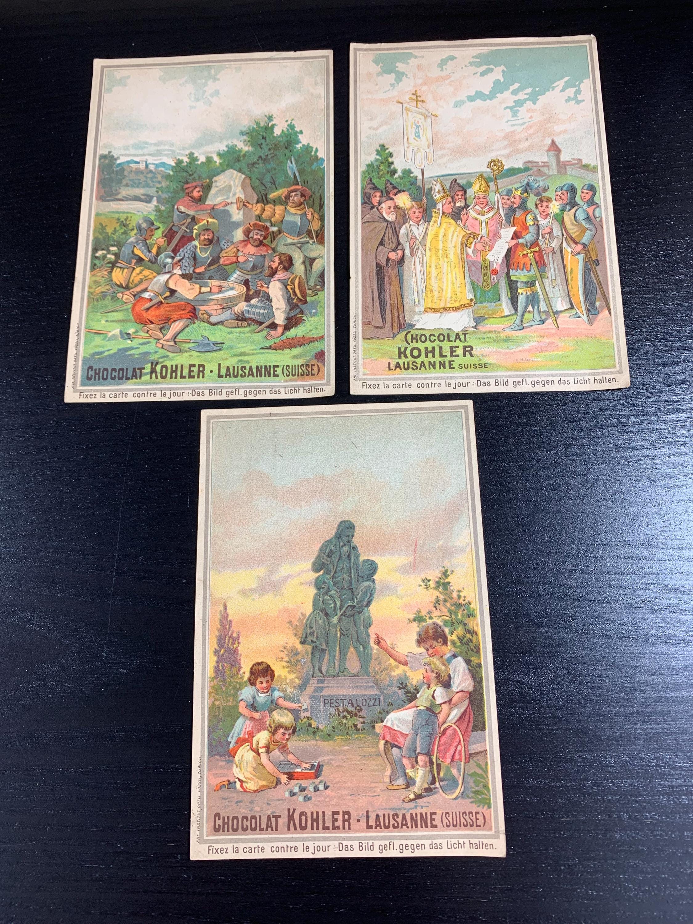 Antique Trading Card Chocolat Kohler Lausanne Suisse/ 3