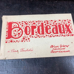 Bordeaux - 20 antieke postkaarten - album souveni