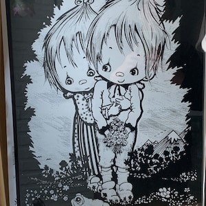 Póster de papel grande - El amor es... - Póster retro - Póster vintage para habitación de niña - Póster infantil - Regalo de San Valentín