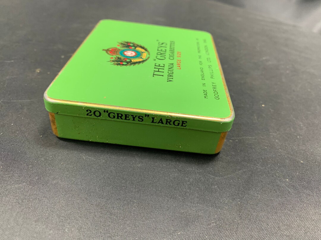 the greys cigarettes Vintage Tin the 