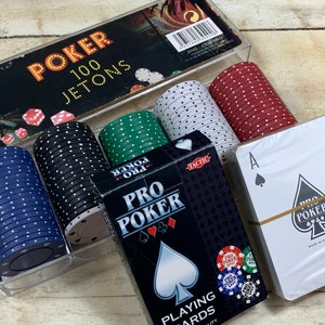 ヴィンテージポーカーチップとトランプ - チップセット - ヴィンテージポーカーチップ - ヴィンテージゲームピース - カジノ
