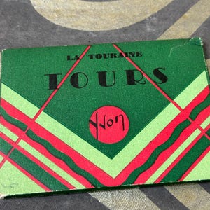 Folleto de recuerdos vintage Yvon La Touraine Tours Folleto de tarjetas con imágenes - Folleto de tarjetas - Tarjetas de recuerdo Francia