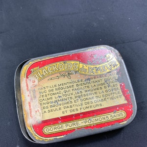 Vintage - old tin box - Blackoïdes