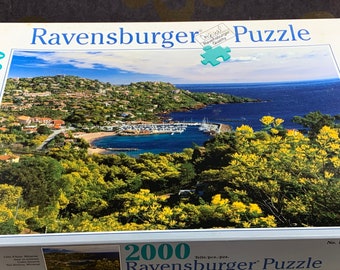 Ravensburger Puzzle - French Riviera - Miramar - 2000 pieces - opened box