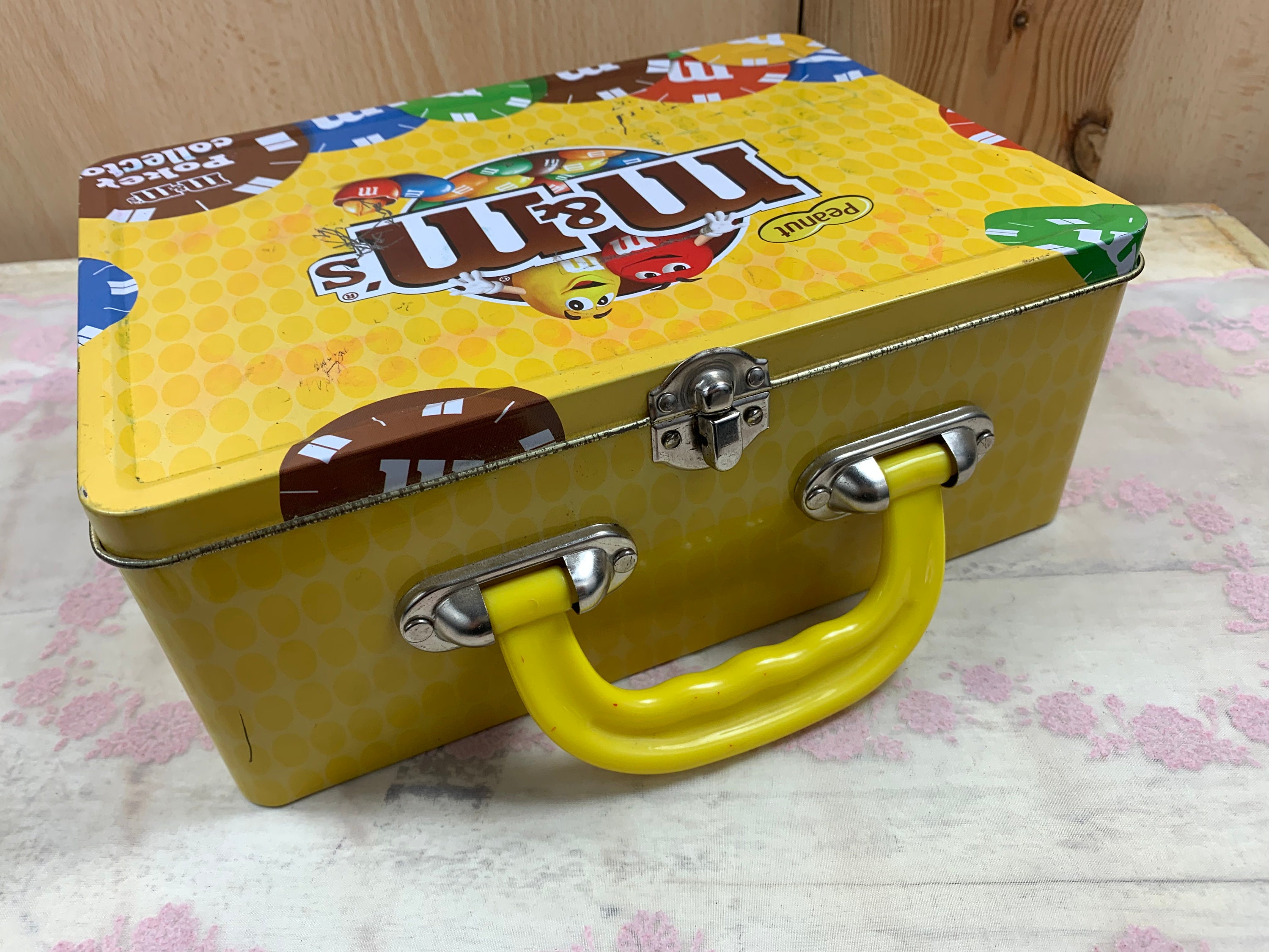 Vintage M&m's Peanut Tin Box / Case - Etsy