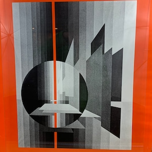Póster - Galería Govaerts - B. Jardel - 1973 Bruselas - Cartel de exposición sellado / Cartel publicitario / Cartel para decoración mural
