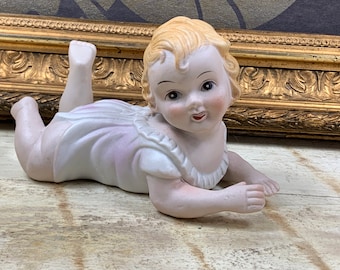 Porcelain figurine of a sweet child - vintage child figurine - vintage porcelain figurine