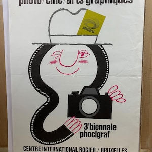 Manifesto - manifesto pubblicitario - Salone nazionale foto/cinema/arti grafiche - anni '70