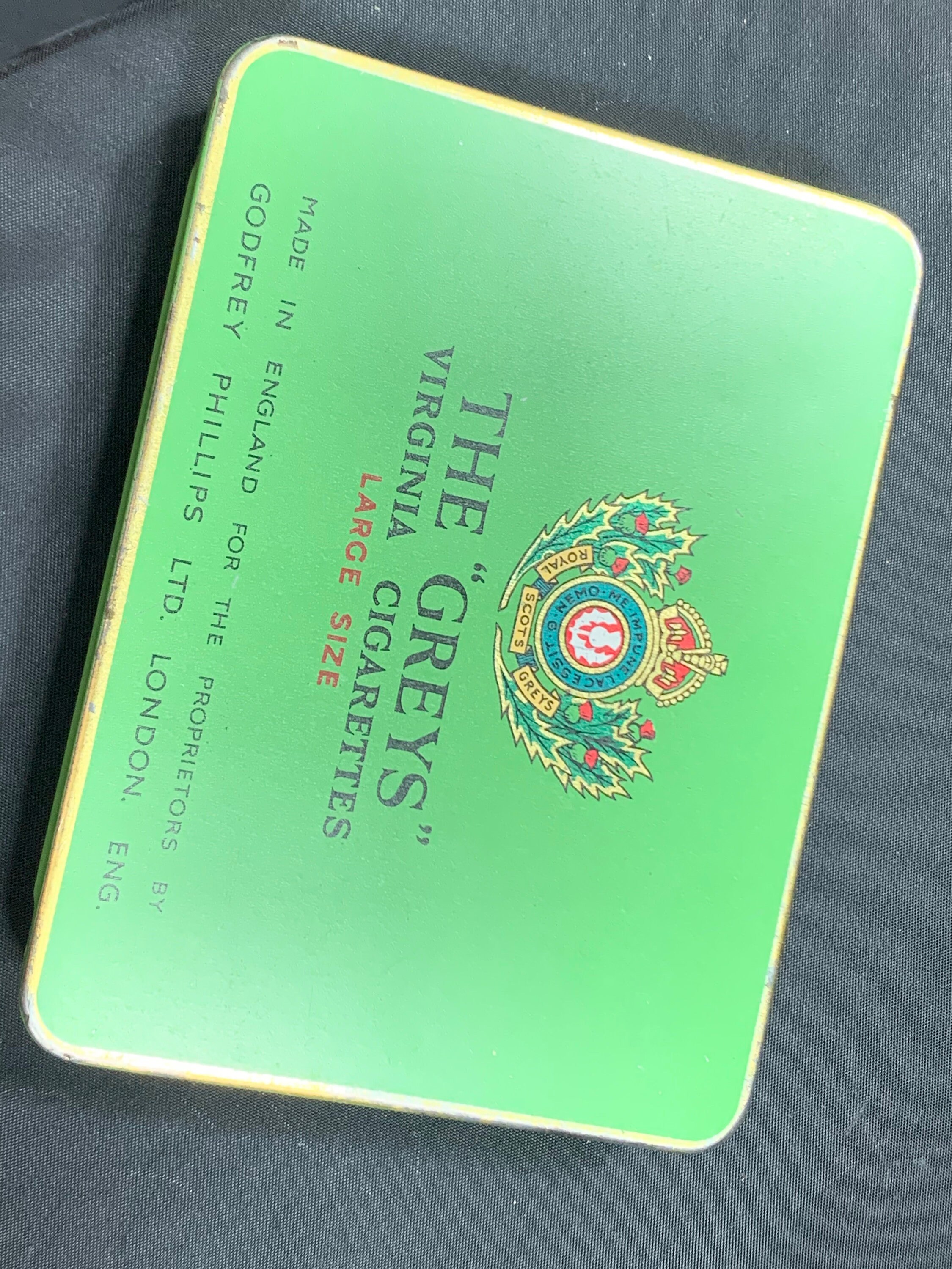 the greys cigarettes Vintage Tin the 