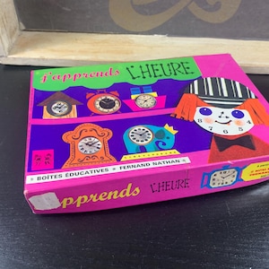 Fernand Nathan/I Learn the Hour/Toy Game/Educational Box/j&#39;apprends l&#39;heure