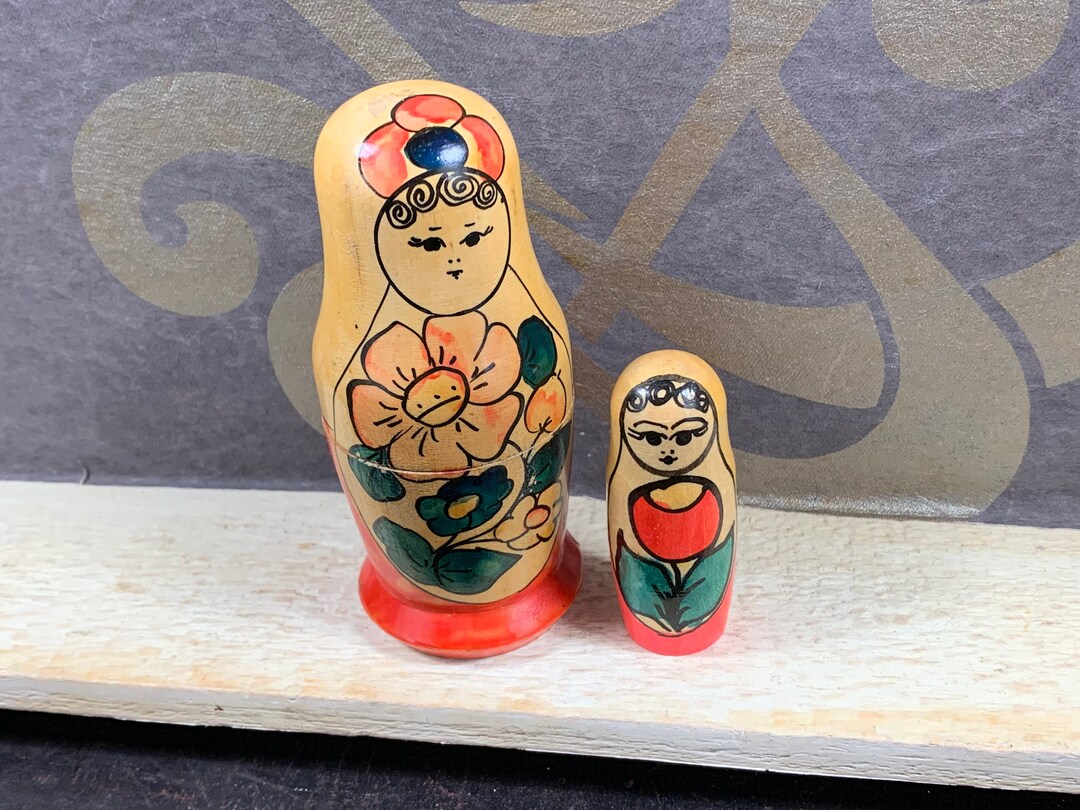 Matrioska Russa In Legno 5 Strati - Bambole Annidate Dipinte A Mano Con Motivi Di Orsi, Gufi E Pinguini - Giocattolo E Decorazione Etnica Per Casa, Feste E Collezionismo - Altezza Max 15 Cm - 4