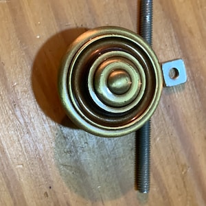 Lot de 3 boutons de meuble en laiton bronzé pour armoires ou tiroirs - bouton de porte/tiroir - dessus de meuble - non utilisé - style campagnard - 30 mm