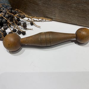 Antique wooden hand tools – old shoemaker's tools – leatherworker's tool – artisanal vintage tool