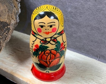 Rare Poupée Russe Matriochka Ancienne – 11 Pièces En Bois Peint