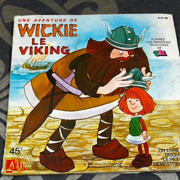 Le Petit Ménestrel - Wickie de Viking - Booklet with 45rpm record - vintage - Wickie le Viking