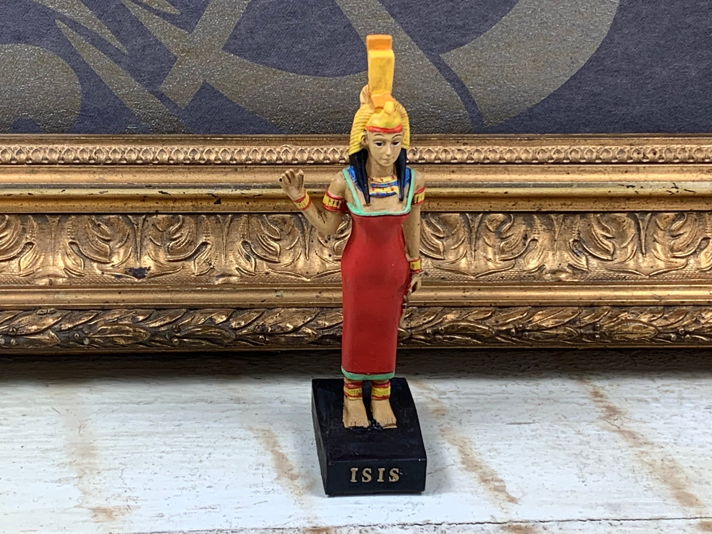 Collection of Egyptian Gods Figures Isis Figurine 40 5276 Etsy UK