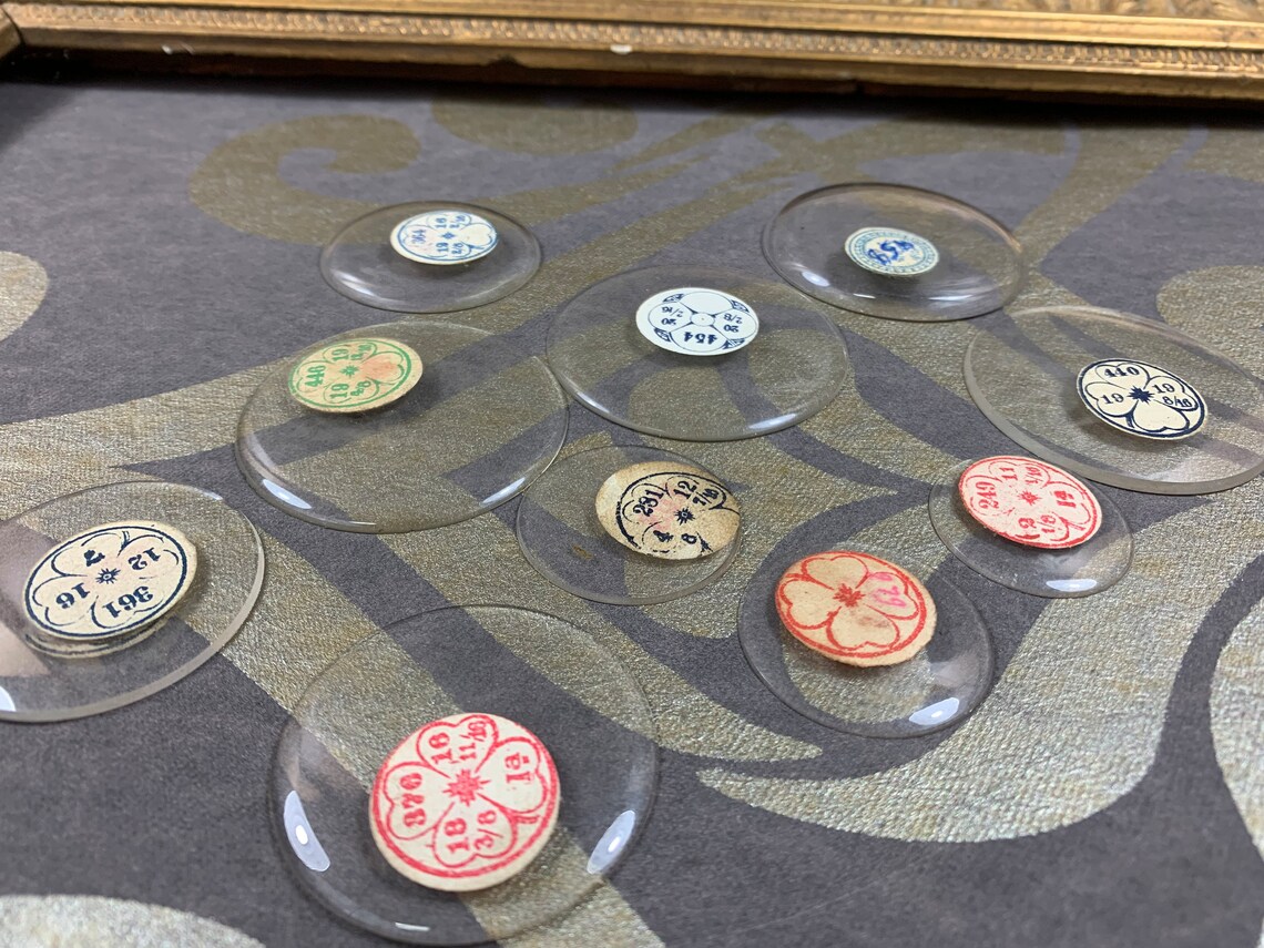 Antieke horlogeglazen - set van 10 verschillende glaasjes voor antieke horloge - horloge onderdelen - Antiek glas voor horloge, foto 2 di 5