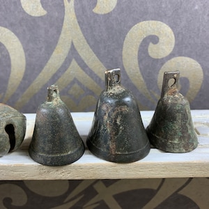 Small antique clocks and bells - antique decoration - country antiques