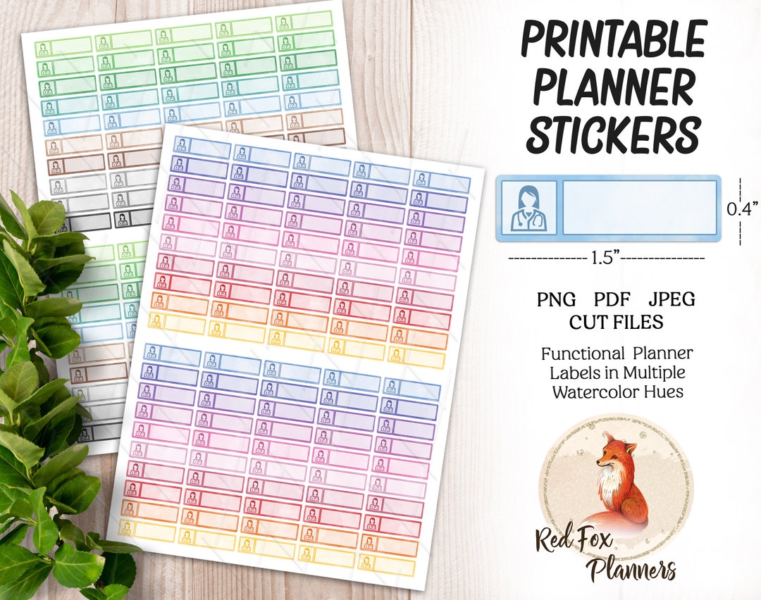 OBGYN APPOINTMENT Planner Stickers, 1.5