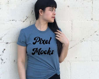 Maquete de ardósia Bella Canvas 3001, maquete de ardósia Bella Canvas 3001, maquete de camisa Bella Canvas, maquete de camiseta modelo, modelos de pixel