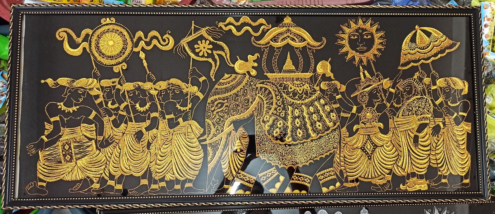 Wall Hanging Frame Art Painting Sri Lanka Kandy Esala Perahera Etsy