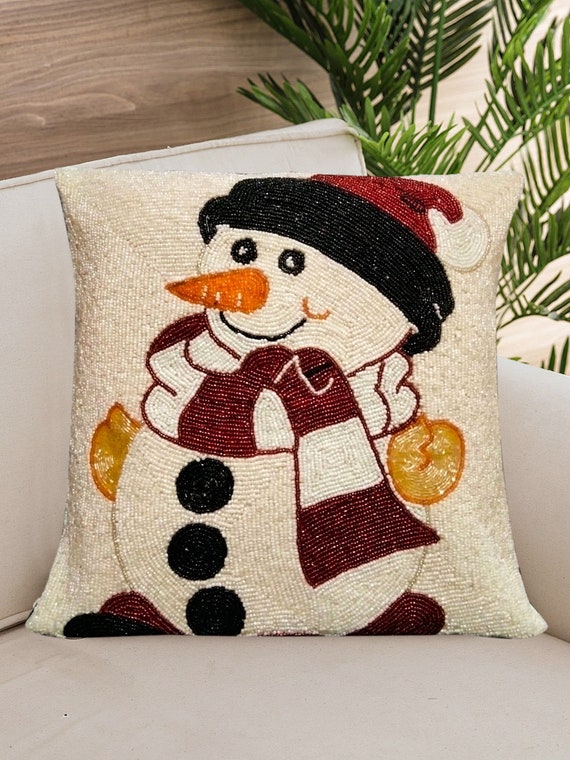 Snowman throw pillows sale