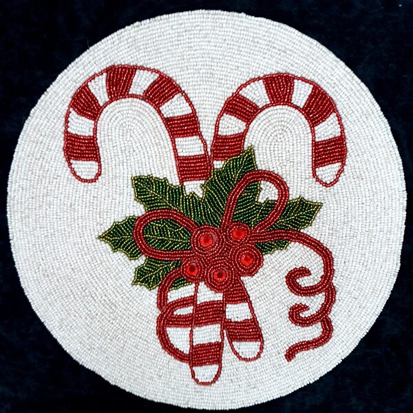 Beaded Christmas Table Etsy