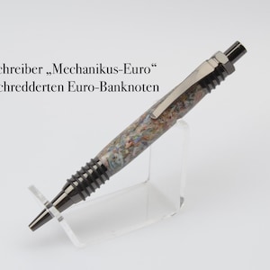 Bolígrafo "Mechanikus-Euro" Personalizable, hecho a mano, de alta calidad, grabado, regional, individual, personalizable