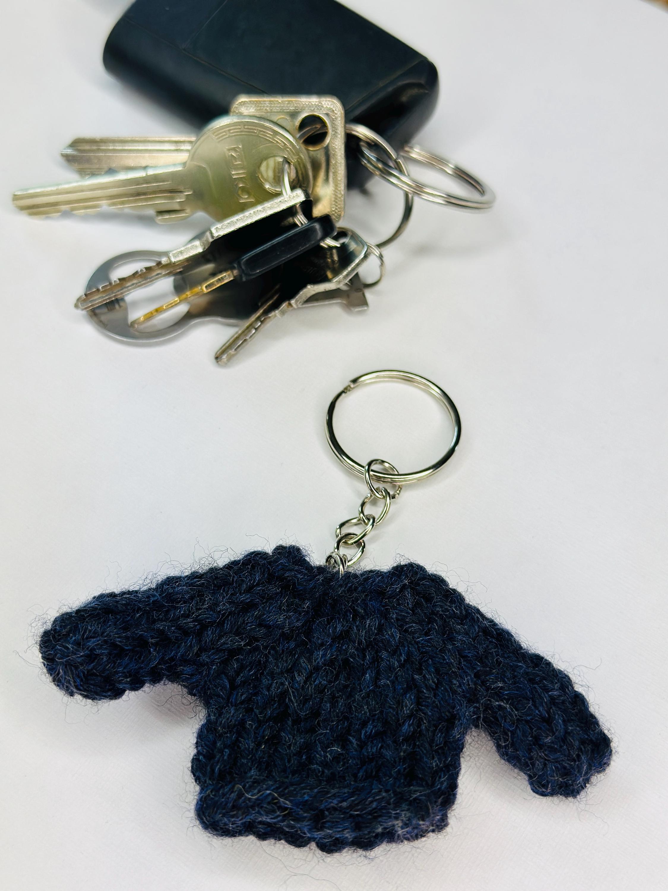 Keyring Mini Sweater Icelandic Sweater Hand-knitted Bag Charm