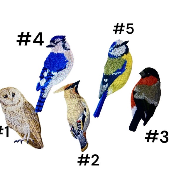 Bird Patch ,Iron on patch,DIY Embroidery,bird applique,bird Badge, Cute Iron On Embroidery Applique Bird Lover Animals Patches,for bags