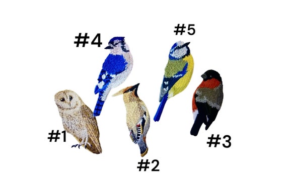 Bird Patch ,Iron on patch,DIY Embroidery,bird applique,bird Badge, Cute Iron On Embroidery Applique Bird Lover Animals Patches,for bags